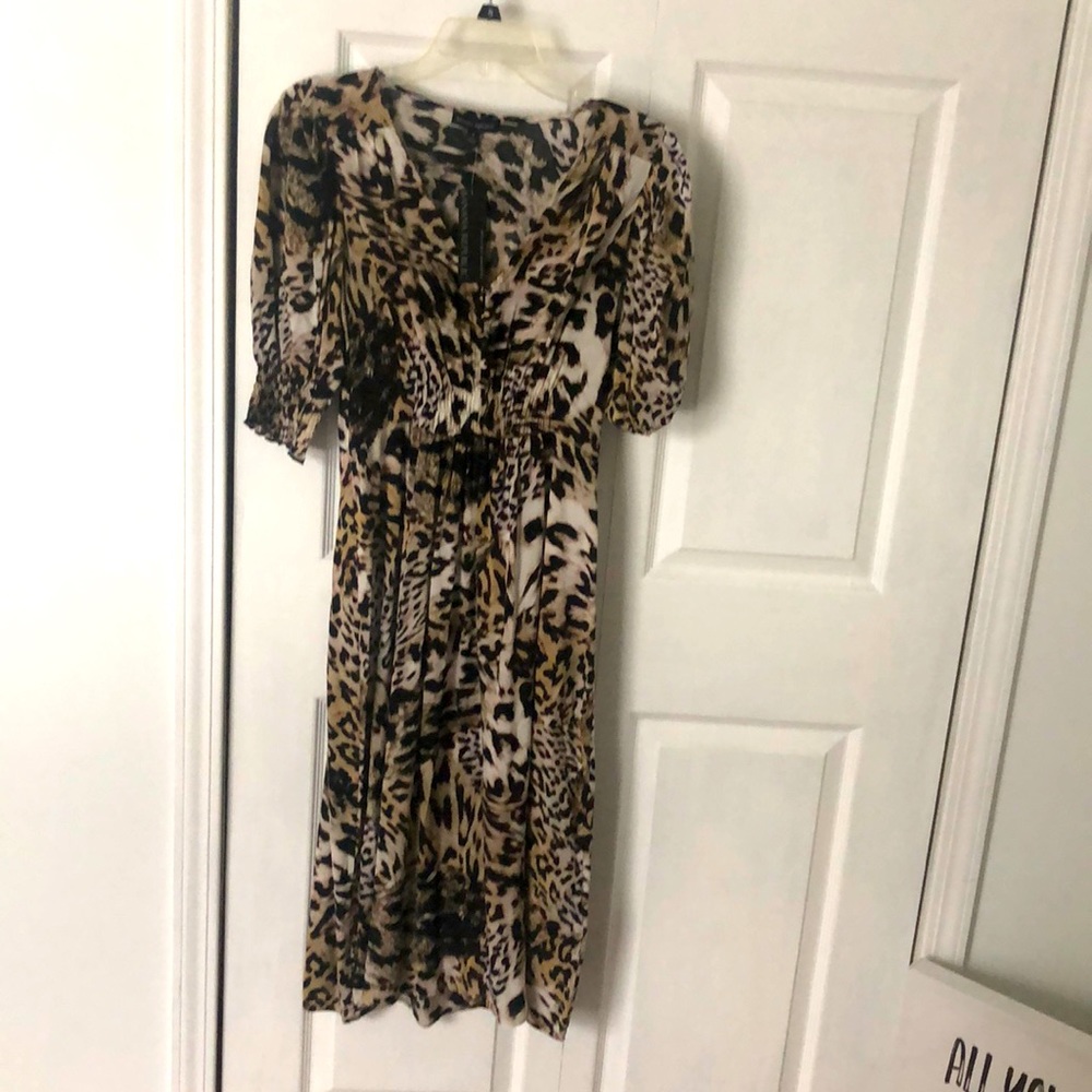 Banana Republic Leopard Dress Size 6